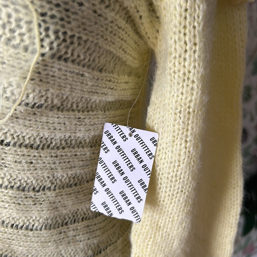 Kimchi Blue Off-Shoulder Yellow Sweater - Picture 3 of 3